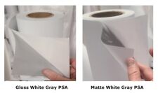 3.4mil Gloss Matte White Print Vinyl Roll Gray-back Psa Solvent Latex
