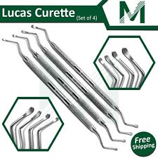 Lucas Curette Dentalsurgical Bone Curettes Serrated Set Of 4-pcs Instumax