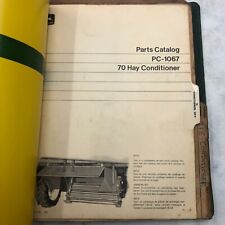 John Deere 70 Hay Conditioner Parts Catalog Manual Oem Book 1969 Pc-1067
