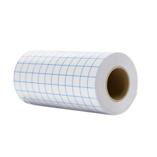 Adhesive Vinyl Transfer Paper Tape Roll Clear Blue Grid 6x 50ft For Circuit Diy