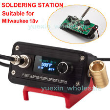 Wireless Welding Tool Soldering Iron Station Portable For Milwaukee 18v Battery