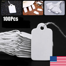 100 Pcs Price Label Tags String Jewelry Clothing Display Merchandise Price Tags