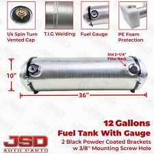 12 Gallon 10x36 End Fill 14 Npt Spun Alum Gas Tank Fuel Tank With Site Gauge