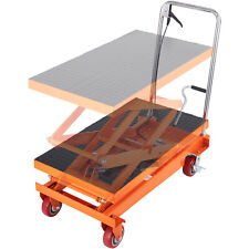Vevor Hydraulic Lift Table Cart 770 Lbs Manual Double Scissor Lift Table 59