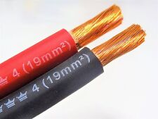 120 Excelene 4 Awg Gauge Welding Cable 60 Black 60 Red Usa Made Battery Leads