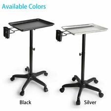Professional Aluminum Salon Rolling Tray Cart Medical Tattoo Mobile Trolley Cart