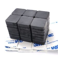 Ferrite Magnetic Squares Strong Ceramic Magnets With Adhesive Backing 0.8x0.12