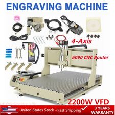 2.2kw Usb Engraving Machine Cnc 6090 Router 4 Axis Engraver Milling Controller
