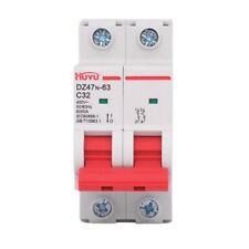 Ac 400v Overload Protection Miniature Circuit Breaker Dz47n 63 2p 32a Mcb
