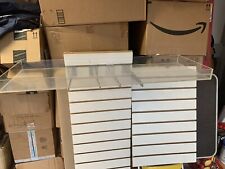 Lucite Clear Acrylic For Slatwall Slant Shelf Retail Display Only Acrylic