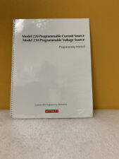 Keithley Model 220 Current Source Amp Model 230 Voltage Source Programming Manual