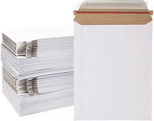 Juvale Rigid Mailers 7x9100pack Stay Flat Bulk Cardboard White Shipping Envelop