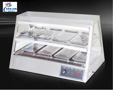 New 48 Dry Warmer Display Case Food Snack Pizza Pastry Model H8 Stainless Steel