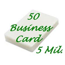 50 Business Card 5 Mil Laminating Pouches Laminator Sheets 2 14 X 3 34 Fast