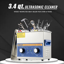 34qt 3l Ultra Sonic Ultrasonic Cleaner Bath Timer Jewellery Cleaning Tool