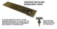 Draft Beer Rinser Drip Tray 62 X 8 With Ss Grill Amp 4 Metal Drain Dtw 62ss R