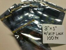 100 Pk Anti Static Shielding Esd Bags 3 X 5 Zip Top Zip Lock 3x5 Usa Made