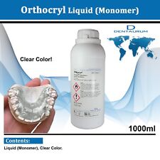 Dental Dentaurum Orthodontic Orthocryl Clear Acryl Resin Liquid 1000ml Clear
