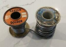 1 Lb Vintage Lot Of Kester Wire Solder 5050 Gage 116 Amp 18