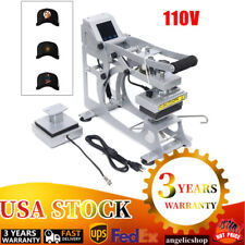 Magnetic Semi Automatic Cap Hat Heat Press Transfer Sublimation Machine Lcd New