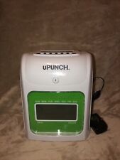 Upunch Electronic Time Clock Employee Punch Card Recorder Hn3000 Power Cord Key