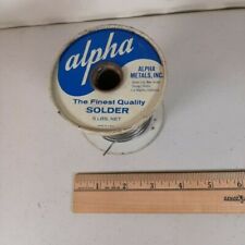 Vintage Alpha Metals Energized Rosin Core 062 Dia 6040 Wire Solder 2lb Spool