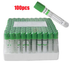 Carejoy 100pcsvacuum Blood Collection Tubes Heparin Sodium Tubes 3ml