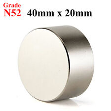 N52 Large 40mm X 20mm Neodymium Rare Earth Magnet Big Super Strong Huge Size
