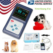 Usa Veterinary Pulse Oximeter Handheld Spo2 Pr Monitor Vet Tongue Probesoftware