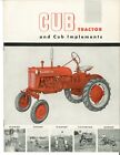1953 Ih Farmall Cub Tractor Brochure Implements Plows Planters Cultivator