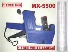 Mx 5500 8digits Blue Price Tag Gun 5000 White With Red Lines Labels1 Ink
