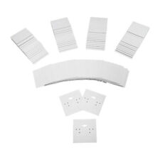 White Plastic Earring Card Hang Jewelry Display Plain Cards 100 Pc