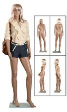 Full Body Female Mannequin Glass Base Clothing Chest 33 5 9 Plastic Size 6