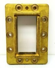 Waveguide Wr284 Solid Brass Rectangle Pressure Window Flange 10 Bolt