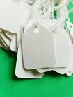 Blank White Price Tags Large Small Hang String Strung Jewelry Merchandise
