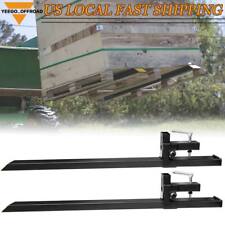 4000lbs 60 Tractor Pallet Forks Skid Steer Clamp On Bucket Loader Attachment Us