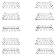 10 Pc 24 X 12 Inch Pegboard Wire Flat Grid Shelf Retail Display Fixture
