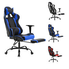 Office Chair High Back Computer Racing Gaming Chair Ergonomic Chair Footrest