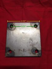2 4x 4 X 18 Thick Stainless Steel Mounting Plate 3 Centers Heavy Duty