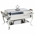 8 Qt. Full Size Stainless Steel Silver Buffet Catering Chafer Chafing Dish