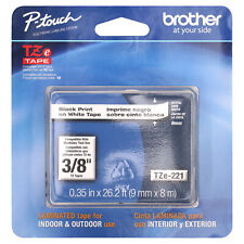 Brother P Touch Tze 221 Label Tape 38 Standard Laminated Single Pack