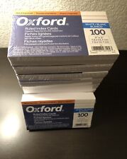 Oxford Index Cards 3x5 Ruled 1000 Cards 10 Packs Of 100 Note Taking Flash Card