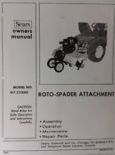 Sears Garden Tractor 3 Point 8 Hp Roto Tiller Owner Amp Parts Manual 917251880
