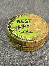 Vintage Kester Acid Filled Solder Metal Tin With Some Solder Inside