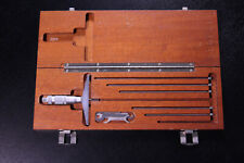 Brown Amp Sharpe Depth Gage Micrometer 0 6 Range 001 Grads With Case