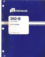 Allis Chalmers 262 B Tractor Scraper Parts Manual