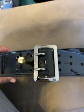 Brand New Patent Leather Policesecurity Gunequipment Belt Size 44