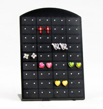 72 Holes Earrings Display Stand Organizer Jewelry Holder Showcase Tool Rack Us