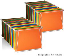 2 Pack Office File Folder Frame Hanging Letter Size Holder Drawer Cabinet Rack