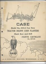 Original 031955 Case 454a 4 Row Tractor Drawn Corn Planters Parts Catalog B708
